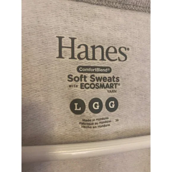 Hand-Embroidered Valentine’s Day Hanes Sweatshirt With Heart Appliques Size L - Picture 5 of 7